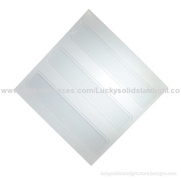 LED Grille Light, Measures 620 x 620mm, Milky White Cover, CE and RoHS Marks